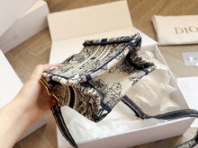 Load image into Gallery viewer, DR307 Mini Dior Book Tote Phone Bag/ 5 x 7 x 2 inches