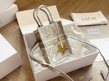 Load image into Gallery viewer, DR307 Mini Dior Book Tote Phone Bag/ 5 x 7 x 2 inches