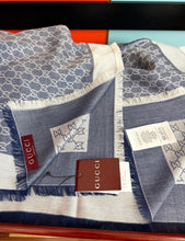 Load image into Gallery viewer, JW1434 Gucci 2026 Reversible Silk-Cashmere Square Scarf / 140×140 cm