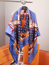 Load image into Gallery viewer, JW1436 LV x Takashi Murakami Monogram Multicolor Velvet-Blend Shawl / 135×135 cm