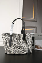Load image into Gallery viewer, LWE040 Basket Anagram Tote Bag / 11.8x9.8x6.3inch