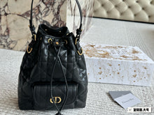 Load image into Gallery viewer, DR544 Small Dior Caro Bucket Bag / 8x9.5x3.5inches