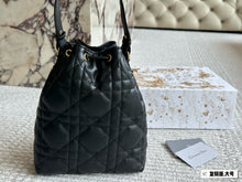 Load image into Gallery viewer, DR544 Small Dior Caro Bucket Bag / 8x9.5x3.5inches