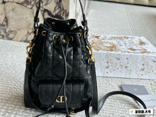 Load image into Gallery viewer, DR544 Small Dior Caro Bucket Bag / 8x9.5x3.5inches
