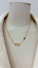 Load image into Gallery viewer, JW1441 Dior 26SS Gold-Tone CD Enamel Ladybug Necklace