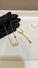 Load image into Gallery viewer, JW1441 Dior 26SS Gold-Tone CD Enamel Ladybug Necklace