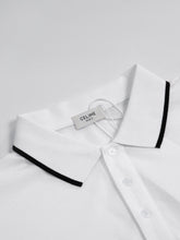 Load image into Gallery viewer, CLTH349 Celine Classic Polo Shirt in Cotton Piqué