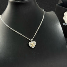 Load image into Gallery viewer, JW1449 CHANEL Heart Motif Full-Pavé Crystal Necklace