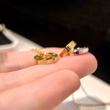 Load image into Gallery viewer, JW1450 Cartier Trinity-Style Triple Ring Necklace