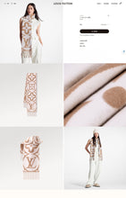 Load image into Gallery viewer, CLTH413 LV Medallion Scarf / 92.5 x 11.8 inches
