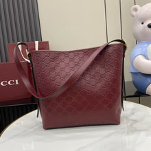 Load image into Gallery viewer, GC735 GG Emblem Medium Bucket Bag / 9.8"W x 9.8"H x 5.9"D / HIGHEST QUALITY VERSION