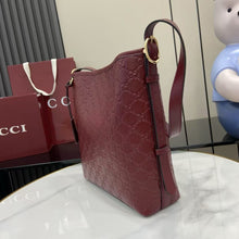 Load image into Gallery viewer, GC735 GG Emblem Medium Bucket Bag / 9.8"W x 9.8"H x 5.9"D / HIGHEST QUALITY VERSION