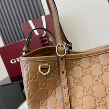 Load image into Gallery viewer, GC736 GG Emblem Medium Tote Bag / 11.8"W x 7.1"H x 4.3"D / HIGHEST QUALITY VERSION