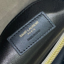 Load image into Gallery viewer, YSK445 COLLEGE MEDIUM IN QUILTED SUEDE / 9.4 x 6.6 x 2.5 INCHES / HIGHEST QUALITY VERSION