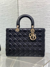 Load image into Gallery viewer, DR589 Large Lady Dior Bag / 12.5 x 10 x 4.5 inches / HIGHEST QUALITY VERSION