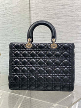 Load image into Gallery viewer, DR589 Large Lady Dior Bag / 12.5 x 10 x 4.5 inches / HIGHEST QUALITY VERSION