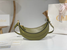 Load image into Gallery viewer, CLE015 Banana Cross-body Bag in Grained Leather / 8.7x3.9inch / HIGHEST QUALITY VERSION