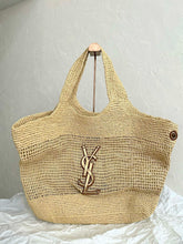 Load image into Gallery viewer, YSK326 Icare in Raffia / HIGHEST QUALITY VERSION / 14.6"–21.7" X 16.9" X 2"