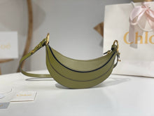 Load image into Gallery viewer, CLE014 Banana Cross-body Bag in Grained Leather / 8.7x3.9inch / HIGHEST QUALITY VERSION