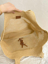 Load image into Gallery viewer, YSK326 Icare in Raffia / HIGHEST QUALITY VERSION / 14.6"–21.7" X 16.9" X 2"
