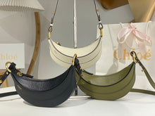 Load image into Gallery viewer, CLE015 Banana Cross-body Bag in Grained Leather / 8.7x3.9inch / HIGHEST QUALITY VERSION