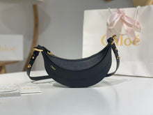 Load image into Gallery viewer, CLE014 Banana Cross-body Bag in Grained Leather / 8.7x3.9inch / HIGHEST QUALITY VERSION