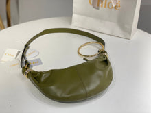Load image into Gallery viewer, CLE017 Small Bracelet Hobo Bag in Grained Leather / 12.6x5.5x3.9inch / HIGHEST QUALITY VERSION