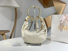 Load image into Gallery viewer, CLE018 Small Bracelet Hobo Bag in Grained Leather / 12.6x5.5x3.9inch / HIGHEST QUALITY VERSION