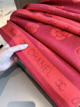 Load image into Gallery viewer, JW1456 Chanel Camellia Cashmere Scarf 2026 New