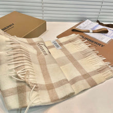 Load image into Gallery viewer, JW1458 Burberry Classic Cashmere Check Scarf / 32×180cm