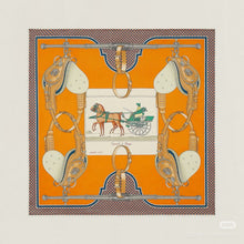 Load image into Gallery viewer, JW1460 Hermes "Monsieur le Cocher" Silk Scarf / 90×90cm