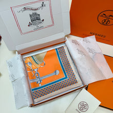 Load image into Gallery viewer, JW1460 Hermes "Monsieur le Cocher" Silk Scarf / 90×90cm