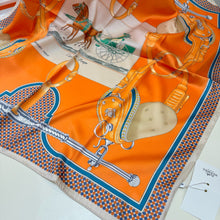 Load image into Gallery viewer, JW1460 Hermes "Monsieur le Cocher" Silk Scarf / 90×90cm