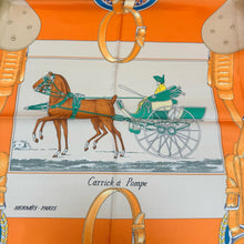 Load image into Gallery viewer, JW1460 Hermes "Monsieur le Cocher" Silk Scarf / 90×90cm