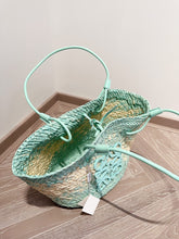 Load image into Gallery viewer, LWE026 Small Anagram Basket bag / 11x9.5inch