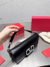 Load image into Gallery viewer, VLTN085 LOCÒ CALFSKIN SHOULDER BAG / W10.6xH5.1xD2.4 in