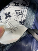 Load image into Gallery viewer, CLTH387 LB Monogram Denim Midi Skirt