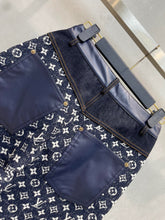 Load image into Gallery viewer, CLTH386 LB Monogram Denim Bootcut Jeans