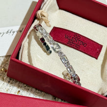 Load image into Gallery viewer, JW1464 Valentino Garavani Square Crystal Cuff Bracelet