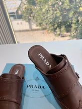 Load image into Gallery viewer, SE1556 Prada Shuffle Fringed Leather Mules / Size5-10
