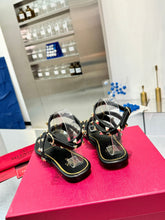 Load image into Gallery viewer, SE1463 V Rockstud Calfskin Flat FLIP-FLOP Sandal / Size5-10