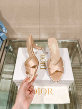 Load image into Gallery viewer, SE1443 Dior Tribales Heeled Slide / Size5-9