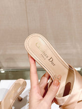 Load image into Gallery viewer, SE1443 Dior Tribales Heeled Slide / Size5-9
