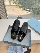 Load image into Gallery viewer, SE1558 Prada Shuffle Fringed Leather Mules / Size5-10