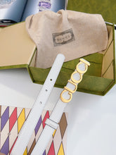 Load image into Gallery viewer, BL205 Gucci buckle thin belt /