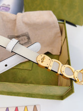 Load image into Gallery viewer, BL205 Gucci buckle thin belt /