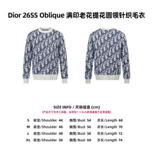 Load image into Gallery viewer, CLTH494 Dior 26SS Oblique Jacquard Crewneck Sweater / Wool-Cotton Blend / Unisex