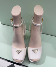 Load image into Gallery viewer, SE1694 Prada Nappa Leather Platform Sandals / Size5-11