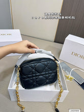 Load image into Gallery viewer, DR420 Small Dior Caro Top Handle Camera Bag / 7.5x5x2inches