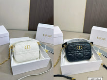 Load image into Gallery viewer, DR420 Small Dior Caro Top Handle Camera Bag / 7.5x5x2inches